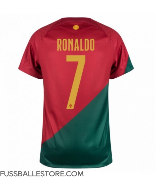 Günstige Portugal Cristiano Ronaldo #7 Heimtrikot WM 2022 Kurzarm